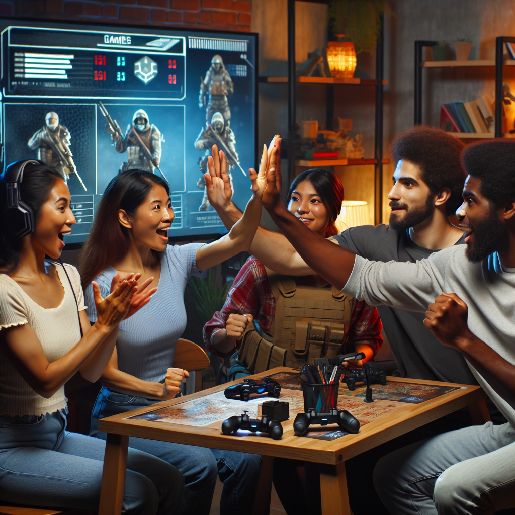 Players teaming up for a battle